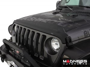 Jeep Wrangler JL Hood Shield - Aeroskin II - Low Profile - Black 